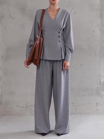 Ensemble gris clair  & Pantalon large