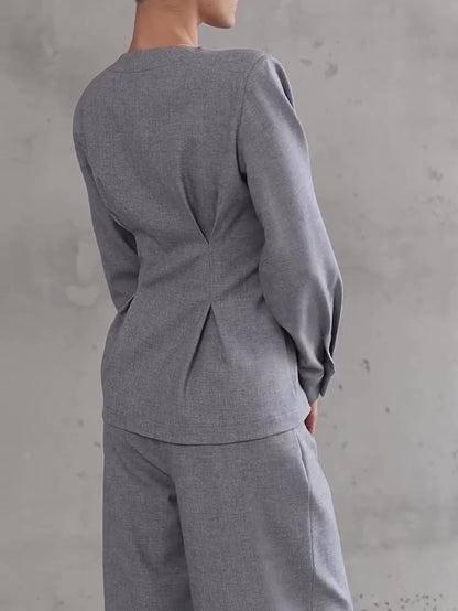 Ensemble gris clair  & Pantalon large