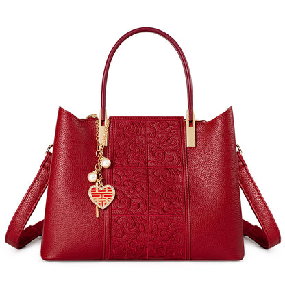 Sac bordeaux — cabas élégant