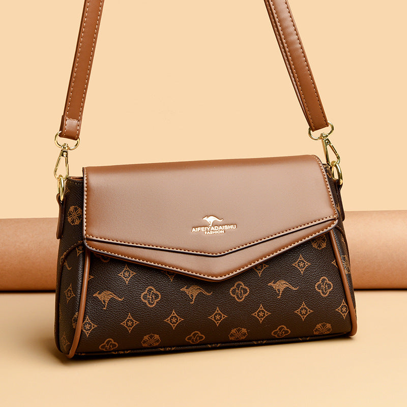 Sac à bandoulière spacieux en cuir végétalien — Élégant et léger