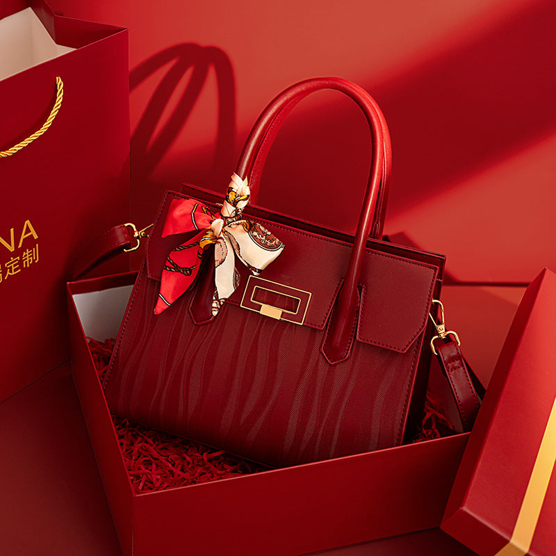 Sac bordeaux — cabas élégant