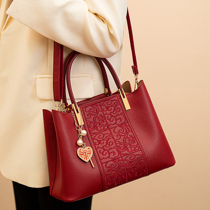 Sac bordeaux — cabas élégant