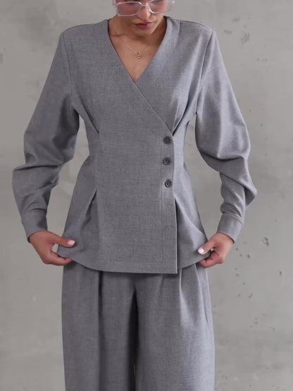 Ensemble gris clair  & Pantalon large