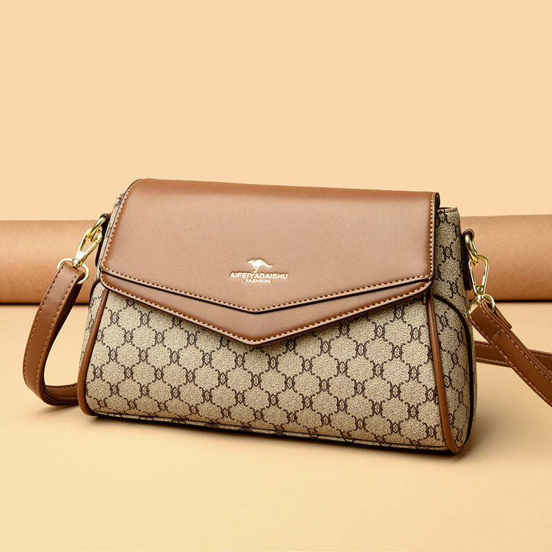 Sac à bandoulière spacieux en cuir végétalien — Élégant et léger