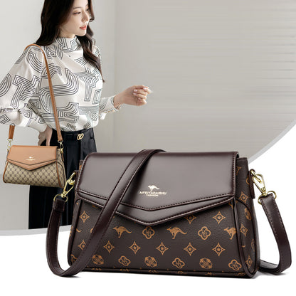 Sac à bandoulière spacieux en cuir végétalien — Élégant et léger