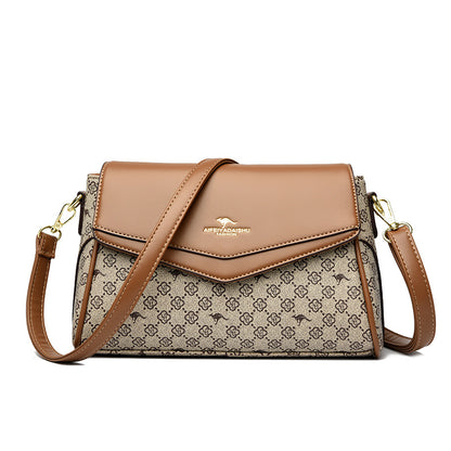Sac à bandoulière spacieux en cuir végétalien — Élégant et léger