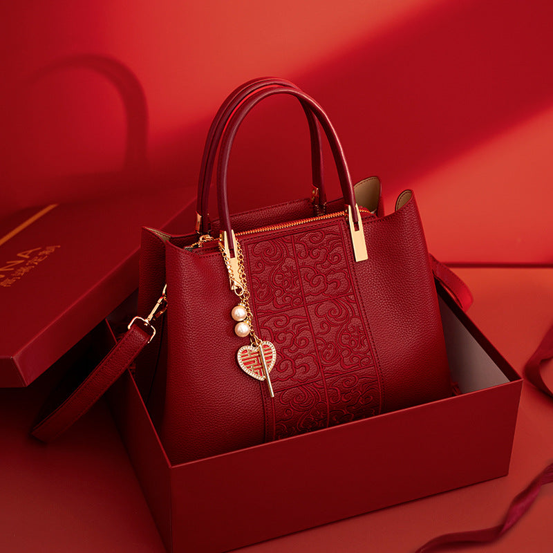 Sac bordeaux — cabas élégant
